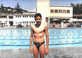 After 50 m free race