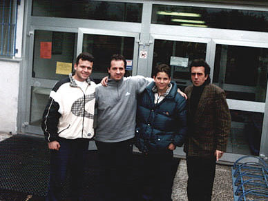 Mr. Bolognani with his YU mates