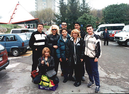 Igor's fans and family in Trento